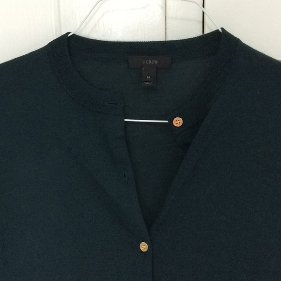 Dark green JCrew wool cardigan - Picture 3 of 3